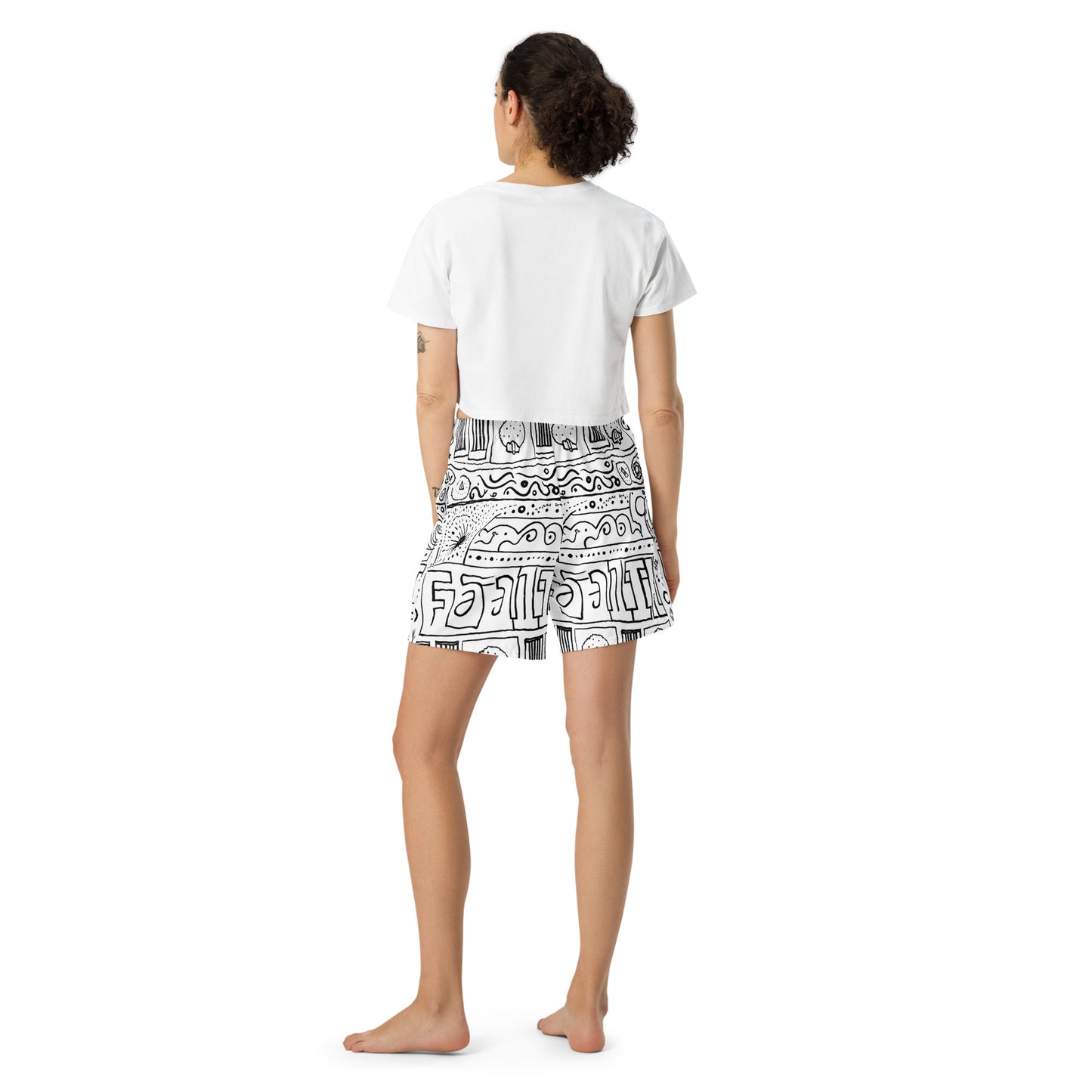 Faith - All-Over Print Unisex Athletic Long Shorts