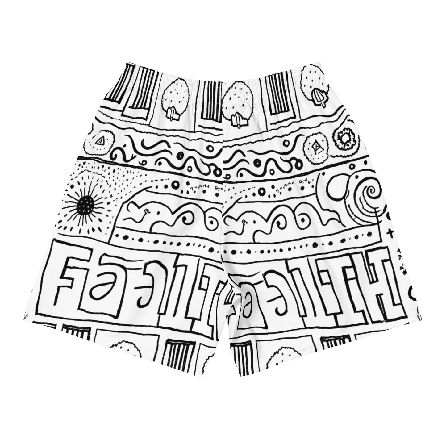 Faith - All-Over Print Unisex Athletic Long Shorts