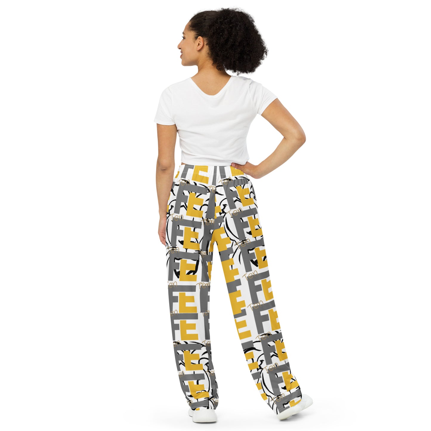 Ten Fe - All-over print unisex wide-leg pants