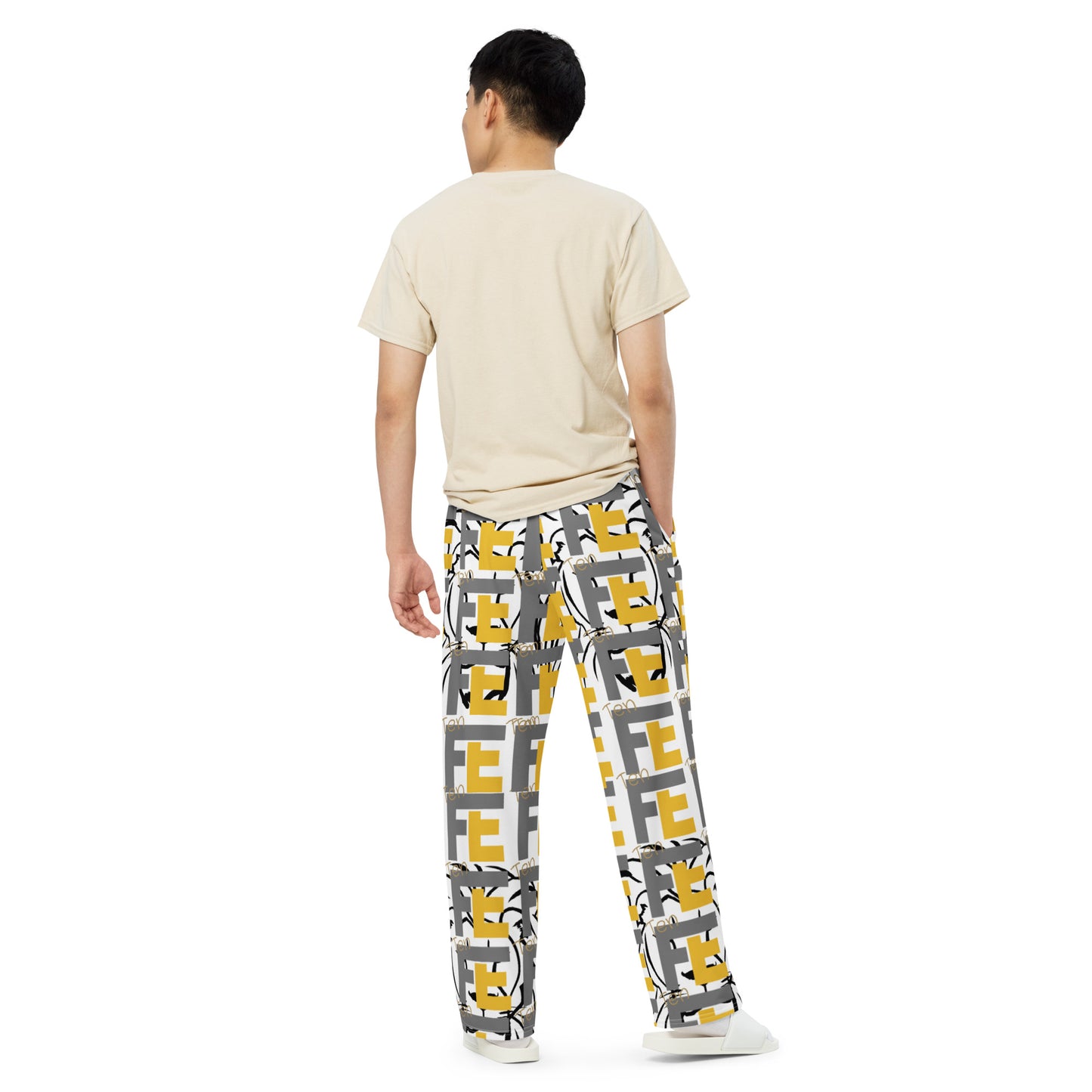 Ten Fe - All-over print unisex wide-leg pants