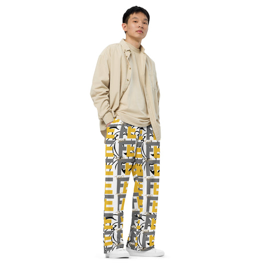 Ten Fe - All-over print unisex wide-leg pants