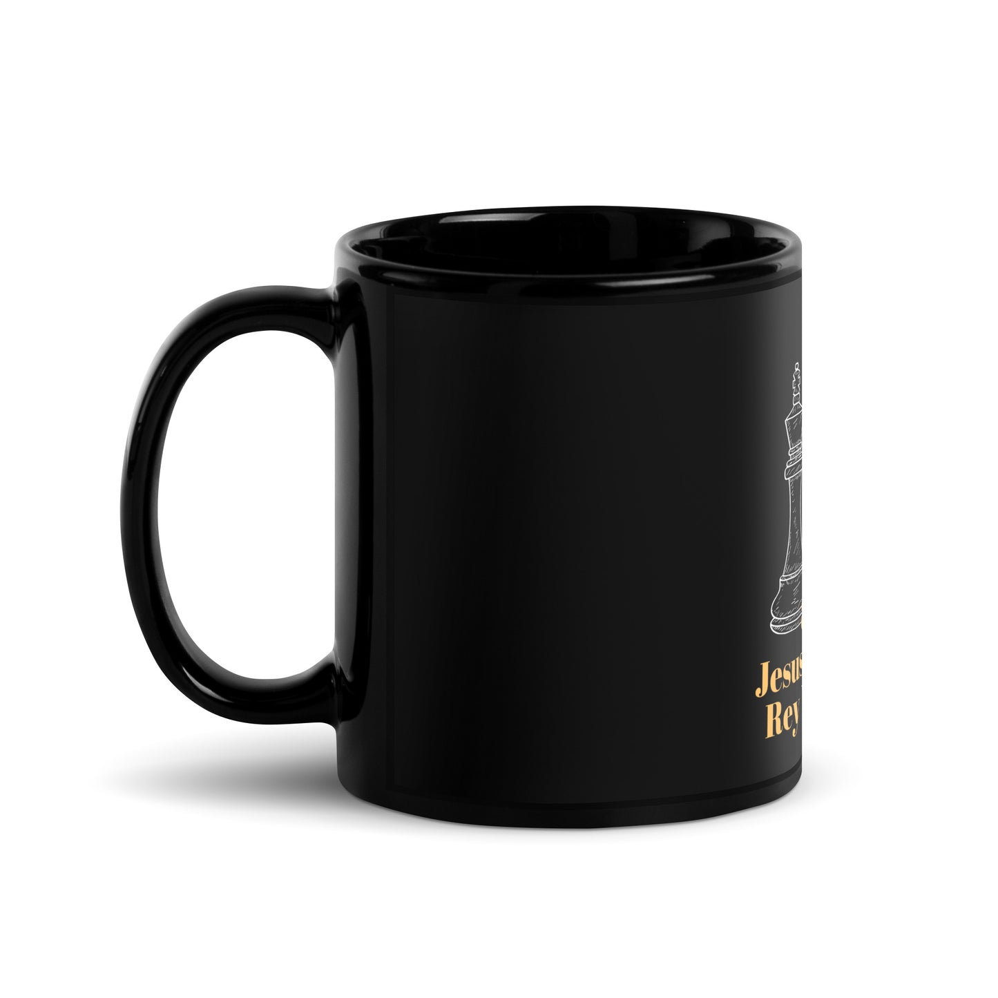 Jesus es el Unico Rey Verdadero - Black Glossy Mug