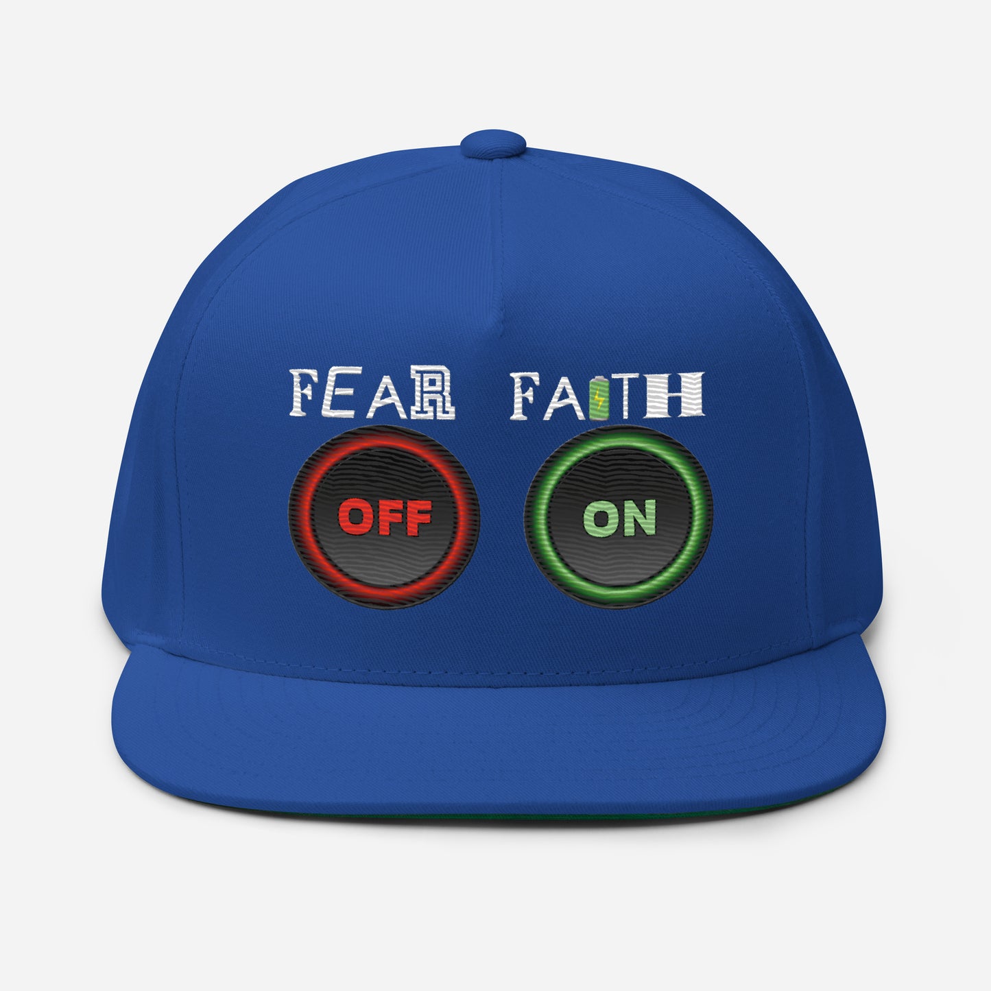 Faith Yes Fear No - Flat Bill Cap