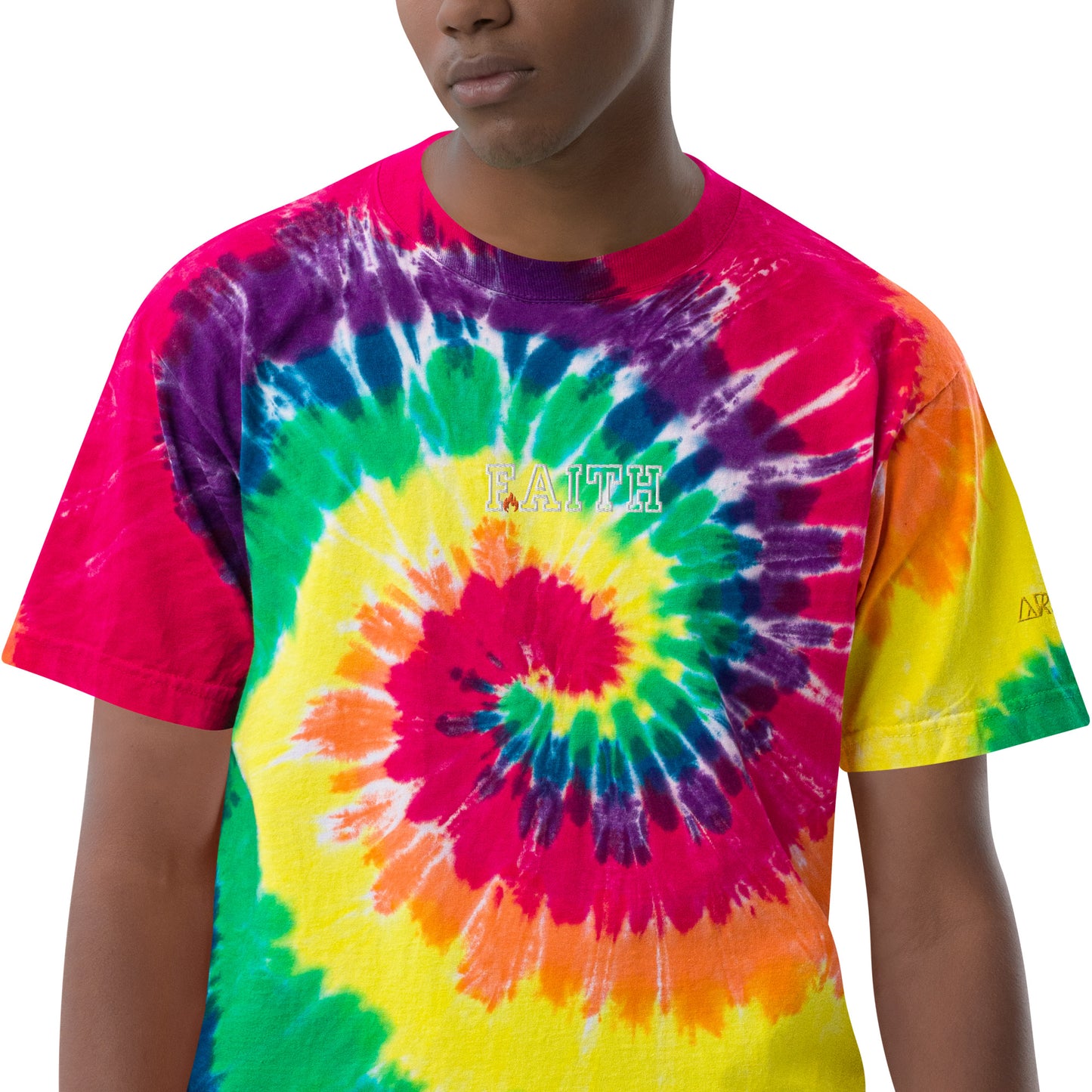 Faith-flame - Oversized tie-dye t-shirt