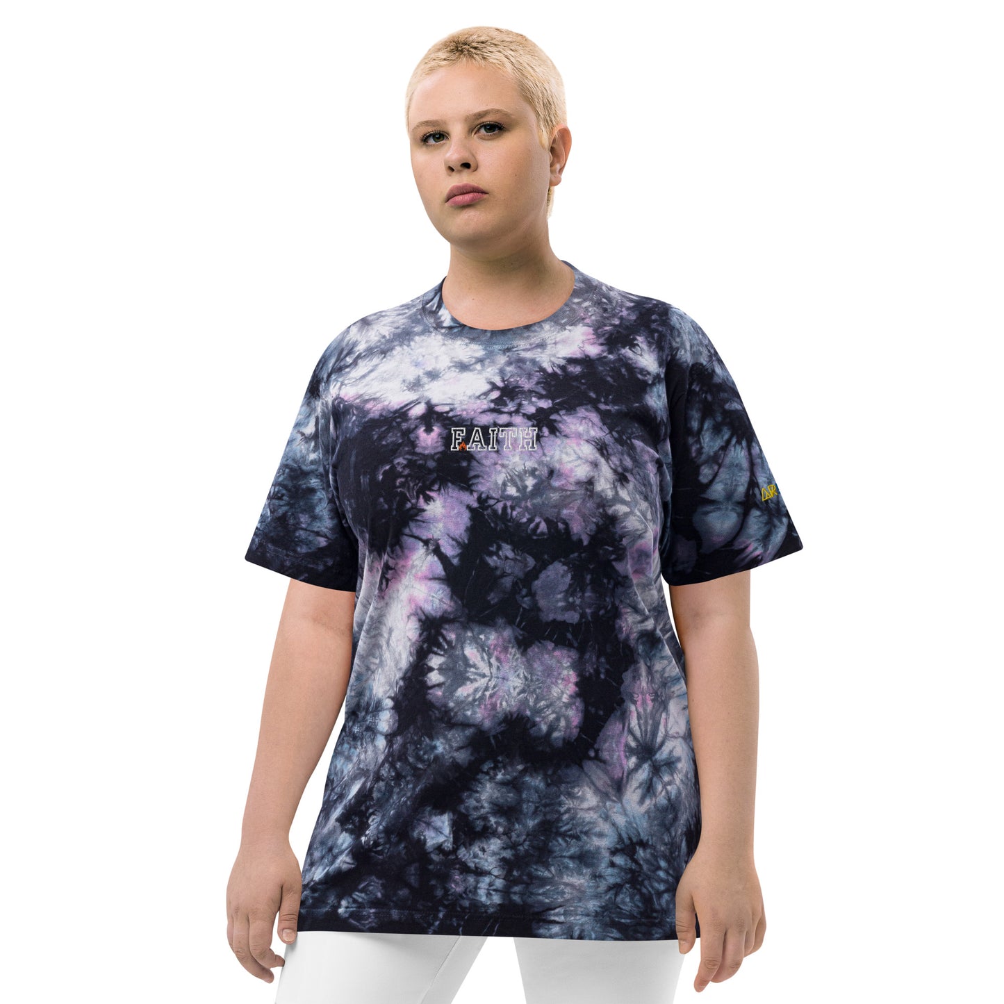 Faith-flame - Oversized tie-dye t-shirt