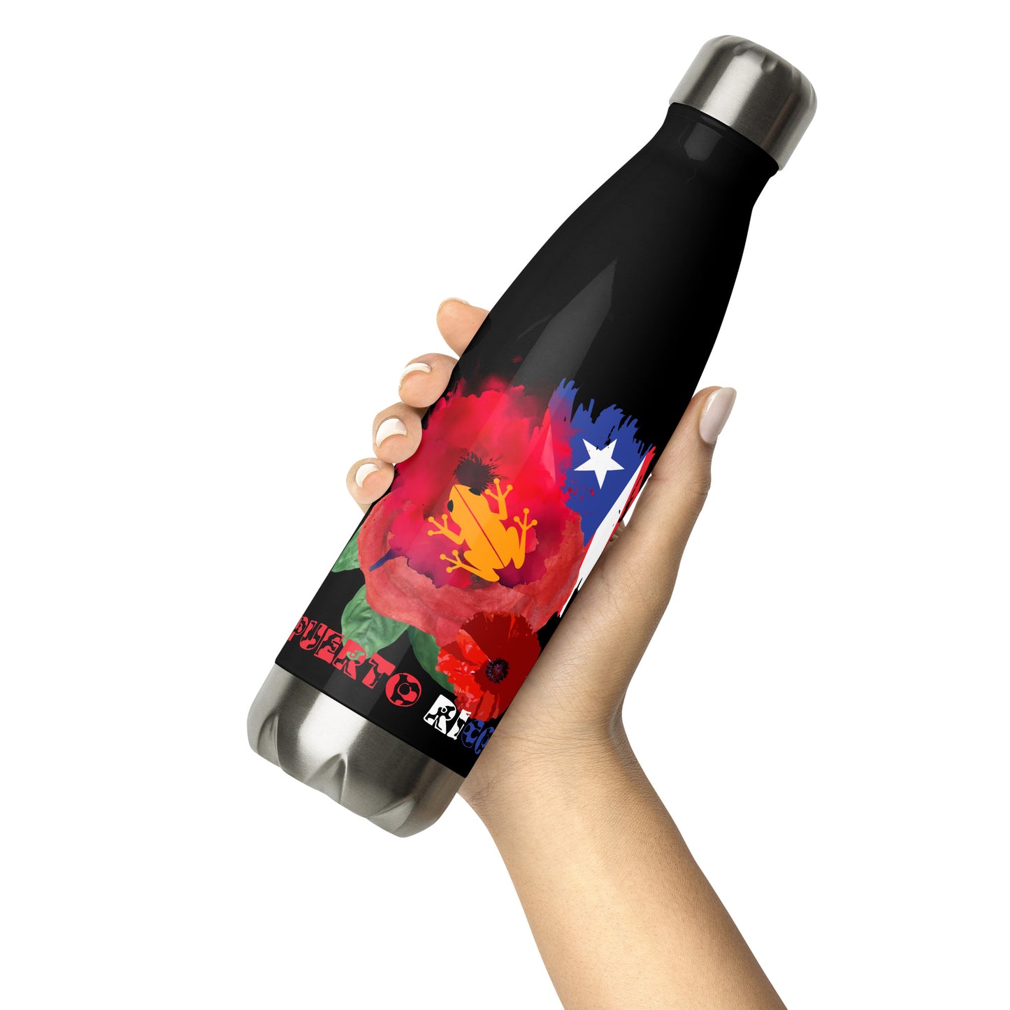 Puerto Rico/Coqui Stainless steel water bottle