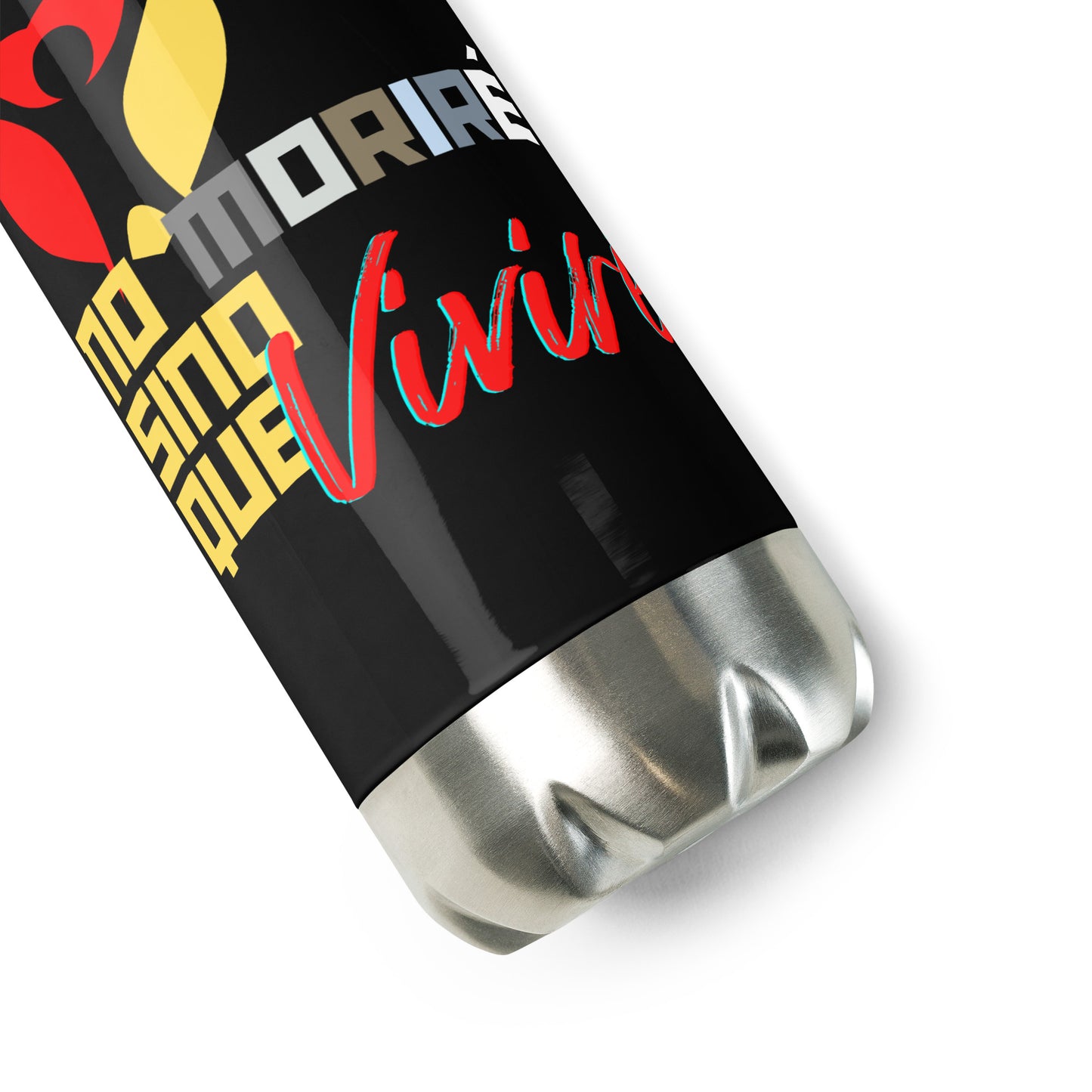 No Morire Sino que Vivire - Stainless steel water bottle