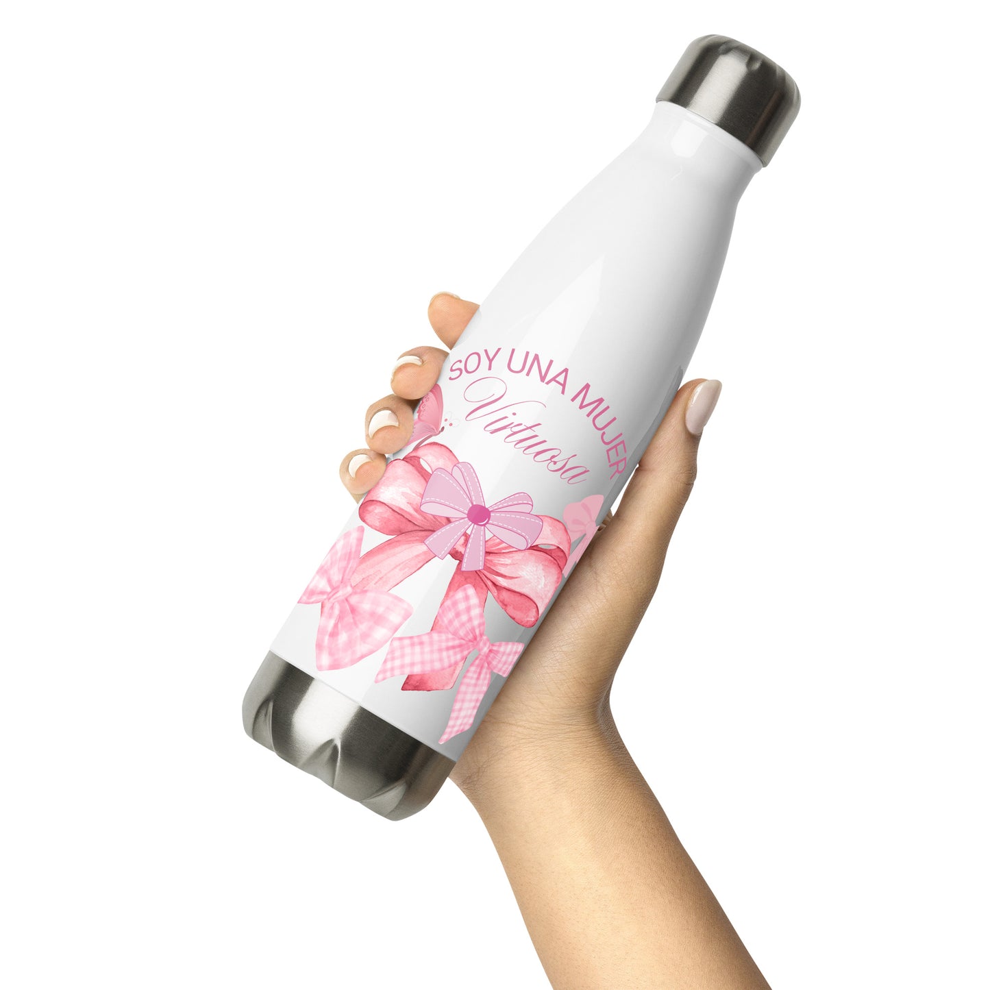 Soy Una Mujer Virtuosa - Stainless steel water bottle