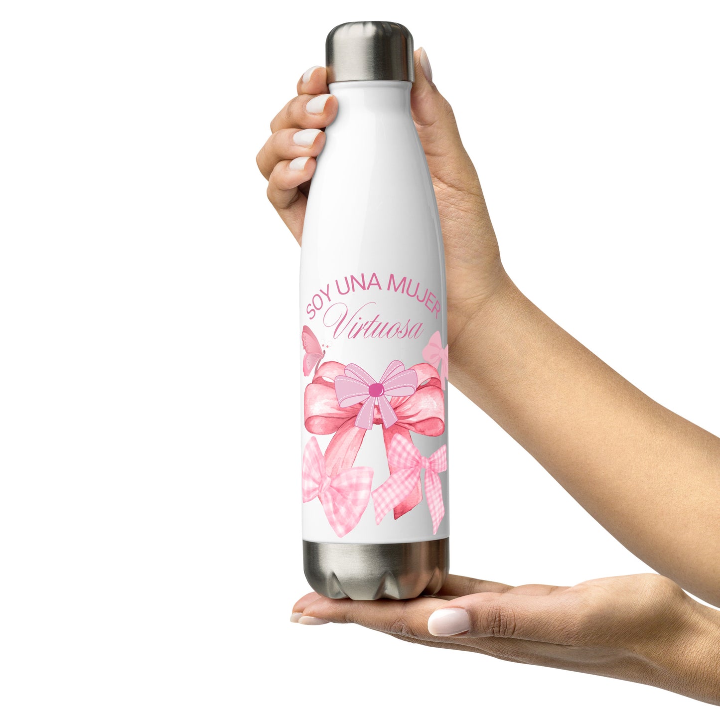 Soy Una Mujer Virtuosa - Stainless steel water bottle