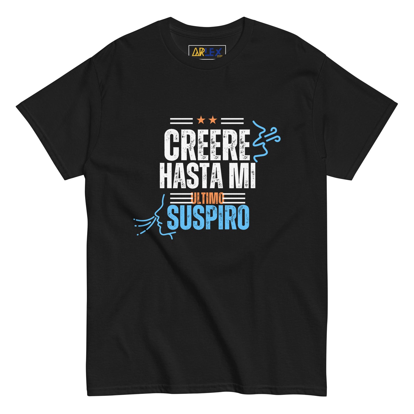 Creere Hasta Mi Ultimo Suspiro - with letters/orng/blue - Unisex classic tee