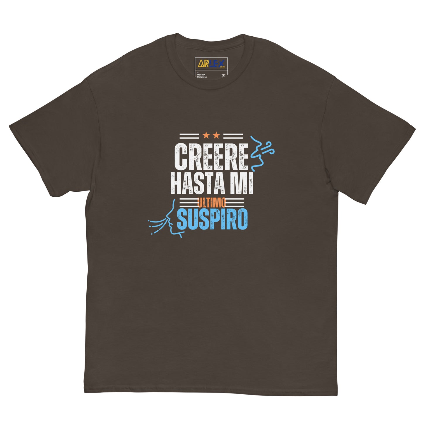 Creere Hasta Mi Ultimo Suspiro - with letters/orng/blue - Unisex classic tee