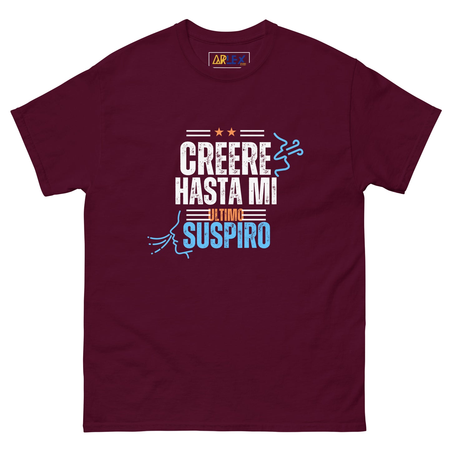 Creere Hasta Mi Ultimo Suspiro - with letters/orng/blue - Unisex classic tee