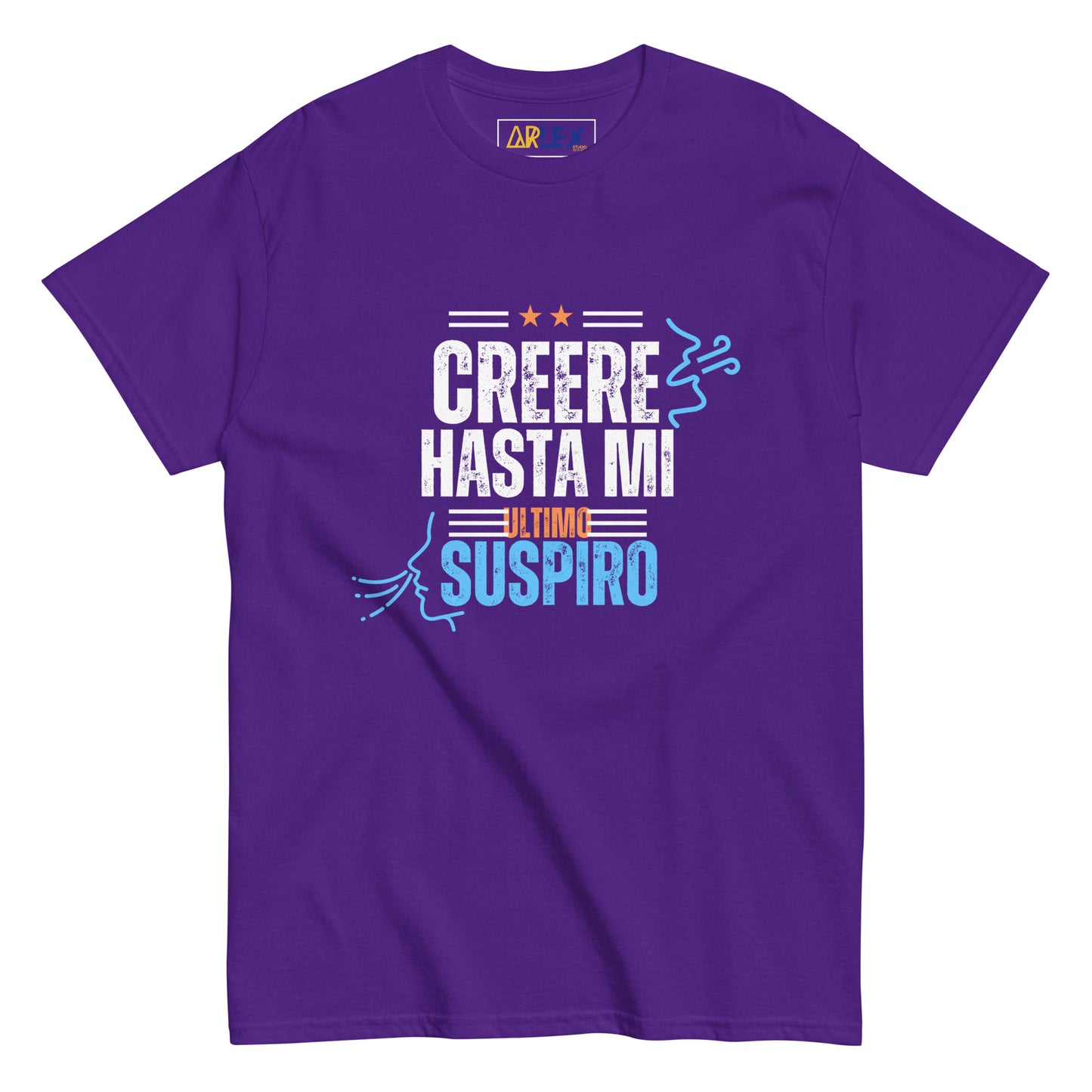 Creere Hasta Mi Ultimo Suspiro - with letters/orng/blue - Unisex classic tee